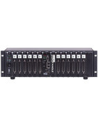 Racks for control, measurement and interface modules for the PowerDNR system